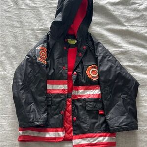 Western Chief Black and Red Firefighter Raincoat